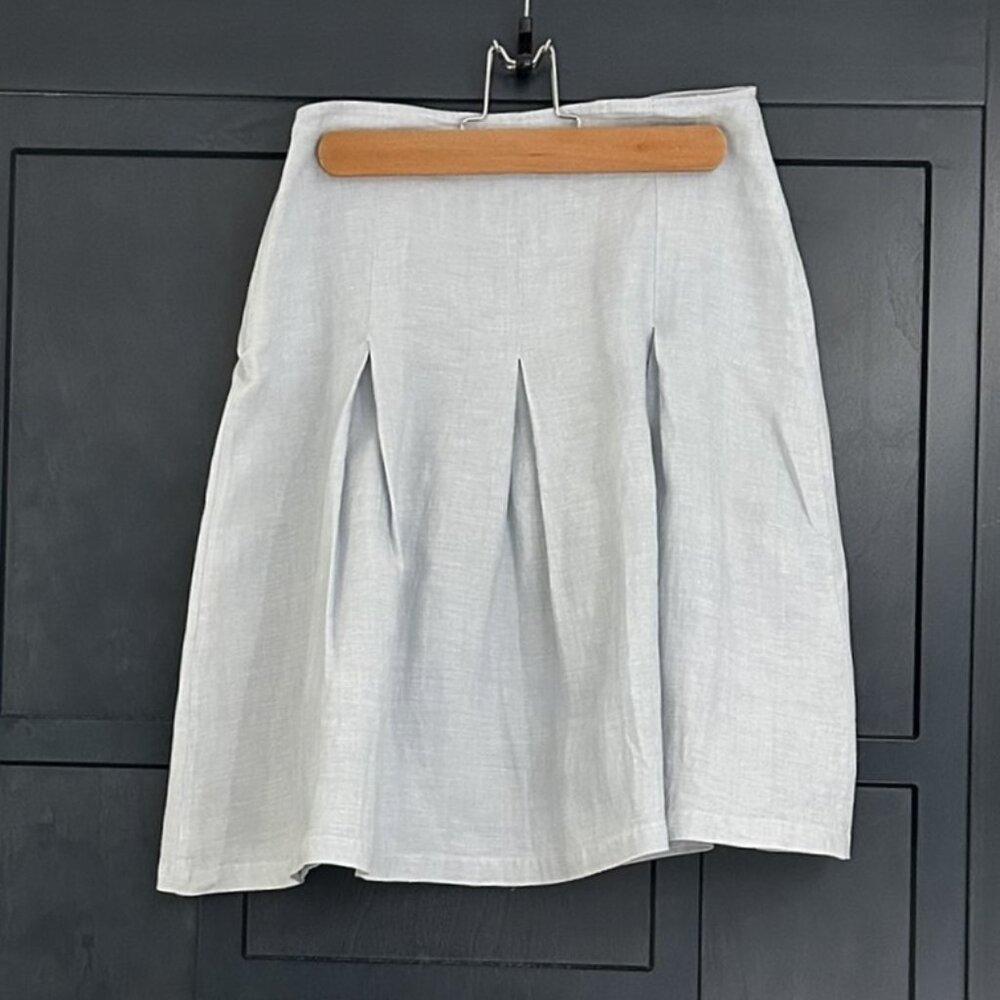 Blunauta Pleated A-Line Skirt - Size XS, Light Blue (Preowned, Excellent)